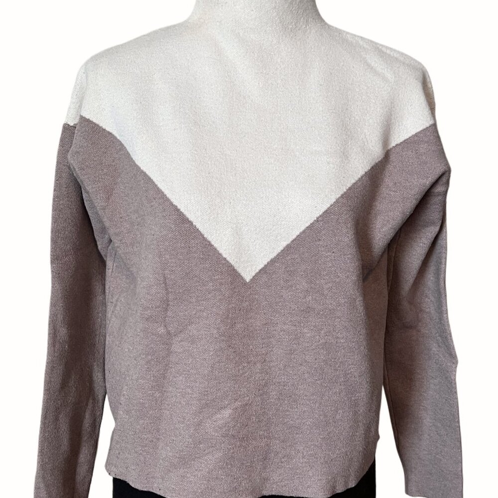 Cynthia Rowley Colorblock Viscose Sweater Size S